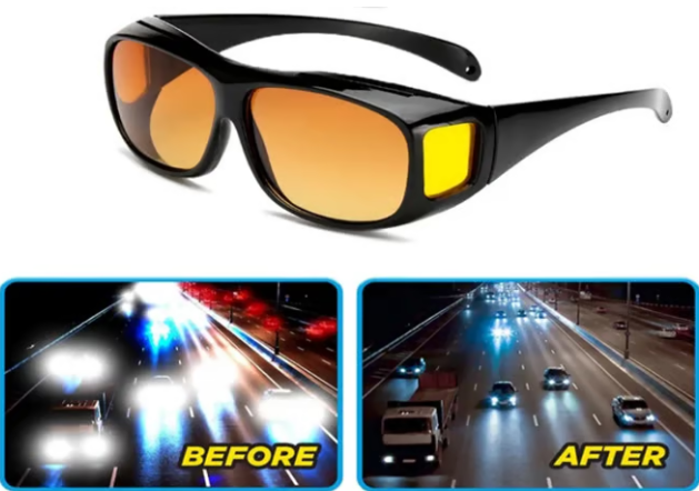 🔥Last Day 49% OFF - 😎Night Vision Driving Glasses Fit Over Glasses for Men Women