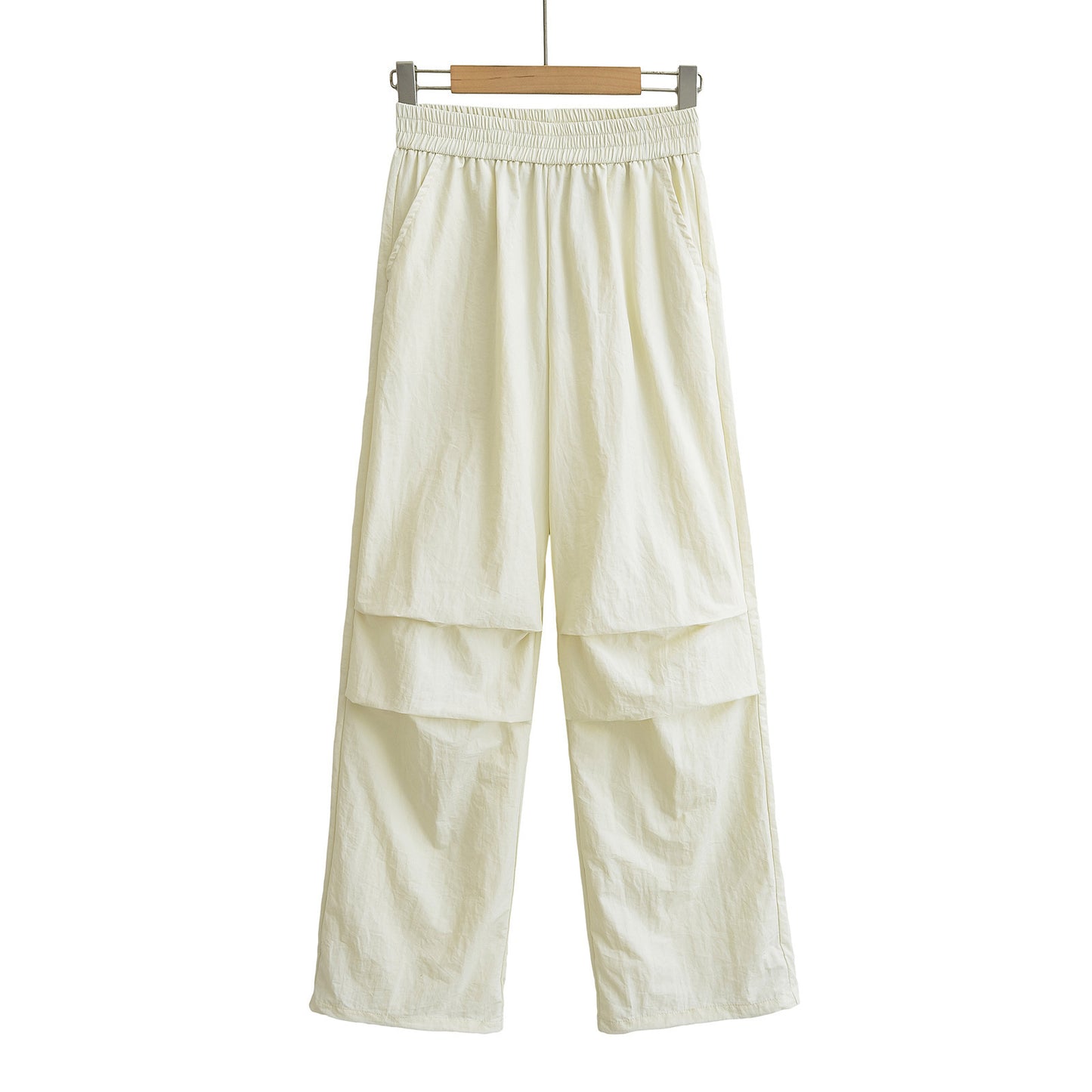 Thin quick drying pleated work pants for women