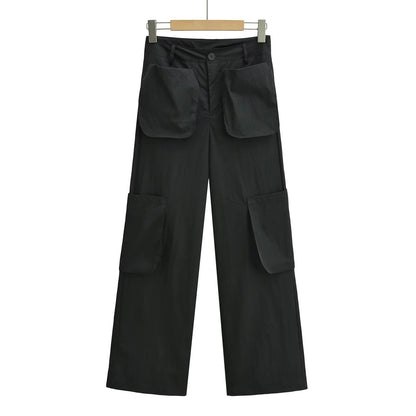 Low waisted multi pocket work pants