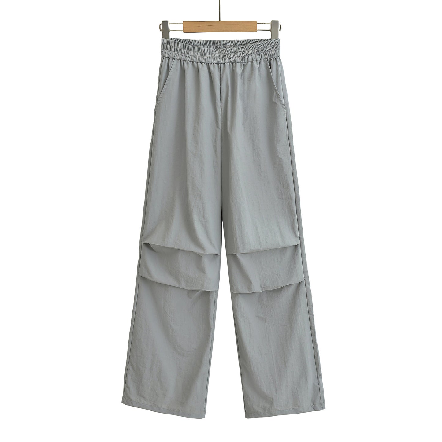 Thin quick drying pleated work pants for women