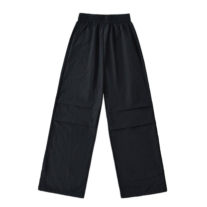 Thin quick drying pleated work pants for women