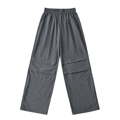 Thin quick drying pleated work pants for women